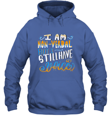 Special Needs NonVerbal Autism Awesome Hooded Sweatshirt Hooded Sweatshirt - skytshirtshop