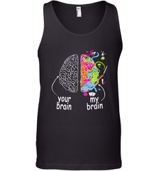 Neurodiversity brain Gift idea for Dyslexia ADHD Autism ASD Men's Tank Top