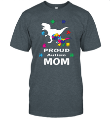 Proud Autism Mom T Rex Dinosaur Autism Awareness Men's T-Shirt Men's T-Shirt - skytshirtshop