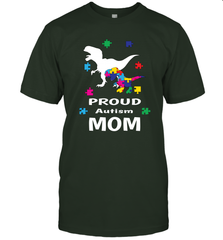 Proud Autism Mom T Rex Dinosaur Autism Awareness Men's T-Shirt Men's T-Shirt - skytshirtshop
