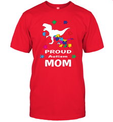 Proud Autism Mom T Rex Dinosaur Autism Awareness Men's T-Shirt Men's T-Shirt - skytshirtshop
