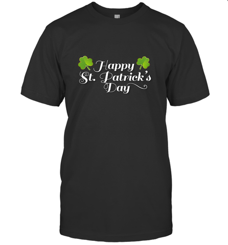 Shamrock Happy St patrick's Shirt for men and women (2) Men's T-Shirt Men's T-Shirt / Black / S Men's T-Shirt - skytshirtshop