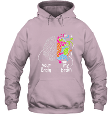 Neurodiversity brain Gift idea for Dyslexia ADHD Autism ASD Hooded Sweatshirt Hooded Sweatshirt - skytshirtshop