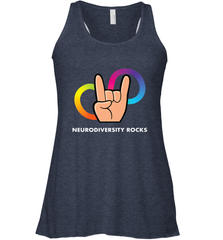 Neurodiversity Rocks Shirt Brain Autism Awareness Women's Racerback Tank Women's Racerback Tank - skytshirtshop