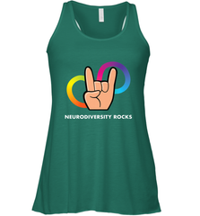 Neurodiversity Rocks Shirt Brain Autism Awareness Women's Racerback Tank Women's Racerback Tank - skytshirtshop