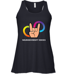 Neurodiversity Rocks Shirt Brain Autism Awareness Women's Racerback Tank Women's Racerback Tank - skytshirtshop