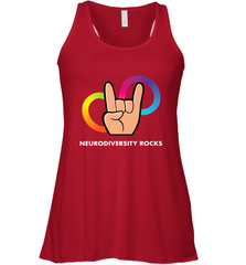 Neurodiversity Rocks Shirt Brain Autism Awareness Women's Racerback Tank Women's Racerback Tank - skytshirtshop