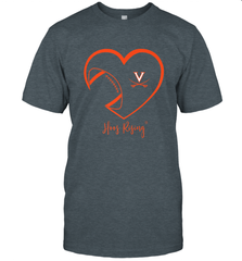 Virginia Cavaliers Football Inside Heart  Team Men's T-Shirt Men's T-Shirt - skytshirtshop