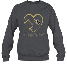 UCF Knights Football Inside Heart  Team  Apparel Crewneck Sweatshirt Crewneck Sweatshirt - skytshirtshop