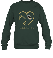 UCF Knights Football Inside Heart  Team  Apparel Crewneck Sweatshirt Crewneck Sweatshirt - skytshirtshop