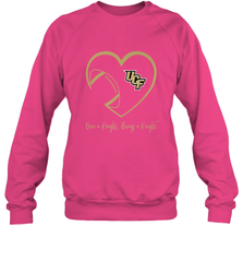 UCF Knights Football Inside Heart  Team  Apparel Crewneck Sweatshirt Crewneck Sweatshirt - skytshirtshop