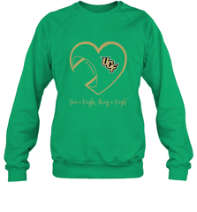 UCF Knights Football Inside Heart  Team  Apparel Crewneck Sweatshirt Crewneck Sweatshirt - skytshirtshop