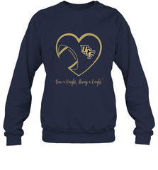 UCF Knights Football Inside Heart  Team  Apparel Crewneck Sweatshirt Crewneck Sweatshirt - skytshirtshop