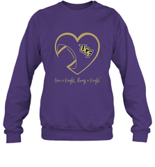 UCF Knights Football Inside Heart  Team  Apparel Crewneck Sweatshirt Crewneck Sweatshirt - skytshirtshop