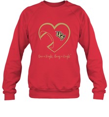 UCF Knights Football Inside Heart  Team  Apparel Crewneck Sweatshirt Crewneck Sweatshirt - skytshirtshop