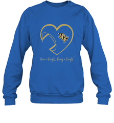 UCF Knights Football Inside Heart  Team  Apparel Crewneck Sweatshirt Crewneck Sweatshirt - skytshirtshop