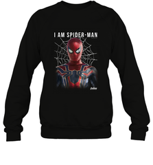 Marvel Infinity War I Am Spider Man Web Graphic Crewneck Sweatshirt Crewneck Sweatshirt - skytshirtshop