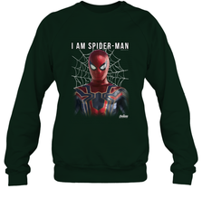 Marvel Infinity War I Am Spider Man Web Graphic Crewneck Sweatshirt Crewneck Sweatshirt - skytshirtshop