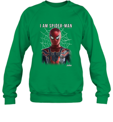 Marvel Infinity War I Am Spider Man Web Graphic Crewneck Sweatshirt Crewneck Sweatshirt - skytshirtshop