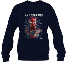 Marvel Infinity War I Am Spider Man Web Graphic Crewneck Sweatshirt