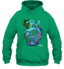 Marvel Infinity War Thor Rocket Groot Neon Hooded Sweatshirt Hooded Sweatshirt - skytshirtshop