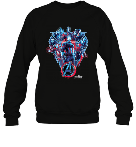 Marvel Avengers Infinity War Tech Group Crewneck Sweatshirt Crewneck Sweatshirt / Black / S Crewneck Sweatshirt - skytshirtshop