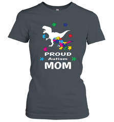 Proud Autism Mom T Rex Dinosaur Autism Awareness Women's T-Shirt Women's T-Shirt - skytshirtshop
