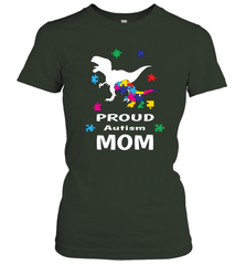 Proud Autism Mom T Rex Dinosaur Autism Awareness Women's T-Shirt Women's T-Shirt - skytshirtshop