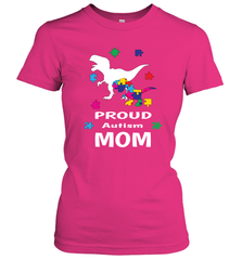 Proud Autism Mom T Rex Dinosaur Autism Awareness Women's T-Shirt Women's T-Shirt - skytshirtshop