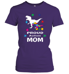 Proud Autism Mom T Rex Dinosaur Autism Awareness Women's T-Shirt Women's T-Shirt - skytshirtshop