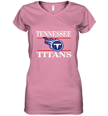 NFL Tennessee Titans Logo Champion Women's V-Neck T-Shirt Women's V-Neck T-Shirt - skytshirtshop
