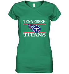 NFL Tennessee Titans Logo Champion Women's V-Neck T-Shirt Women's V-Neck T-Shirt - skytshirtshop