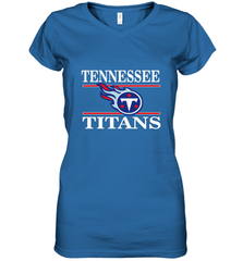 NFL Tennessee Titans Logo Champion Women's V-Neck T-Shirt Women's V-Neck T-Shirt - skytshirtshop