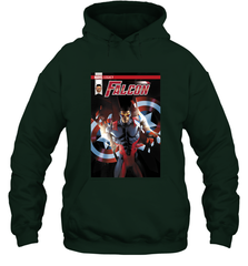 Marvel Falcon Take Flight Comic Cover Premium T Shirt Hooded Sweatshirt Hooded Sweatshirt - skytshirtshop