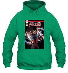 Marvel Falcon Take Flight Comic Cover Premium T Shirt Hooded Sweatshirt Hooded Sweatshirt - skytshirtshop
