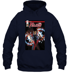Marvel Falcon Take Flight Comic Cover Premium T Shirt Hooded Sweatshirt Hooded Sweatshirt - skytshirtshop