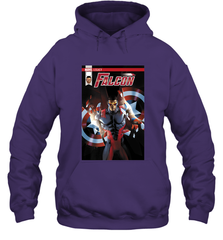 Marvel Falcon Take Flight Comic Cover Premium T Shirt Hooded Sweatshirt Hooded Sweatshirt - skytshirtshop