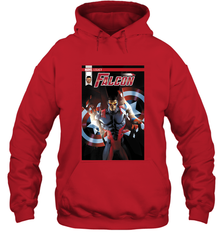 Marvel Falcon Take Flight Comic Cover Premium T Shirt Hooded Sweatshirt Hooded Sweatshirt - skytshirtshop