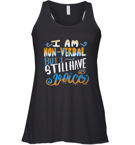 Special Needs NonVerbal Autism Awesome Women's Racerback Tank Women's Racerback Tank / Black / XS Women's Racerback Tank - skytshirtshop
