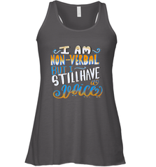 Special Needs NonVerbal Autism Awesome Women's Racerback Tank Women's Racerback Tank - skytshirtshop