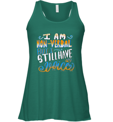 Special Needs NonVerbal Autism Awesome Women's Racerback Tank Women's Racerback Tank - skytshirtshop