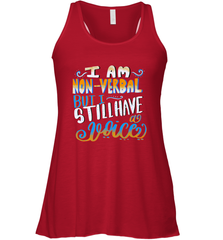 Special Needs NonVerbal Autism Awesome Women's Racerback Tank Women's Racerback Tank - skytshirtshop