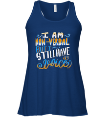 Special Needs NonVerbal Autism Awesome Women's Racerback Tank Women's Racerback Tank - skytshirtshop
