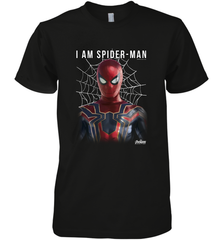 Marvel Infinity War I Am Spider Man Web Graphic Men's Premium T-Shirt Men's Premium T-Shirt - skytshirtshop