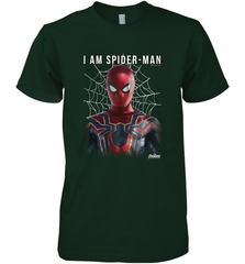 Marvel Infinity War I Am Spider Man Web Graphic Men's Premium T-Shirt Men's Premium T-Shirt - skytshirtshop