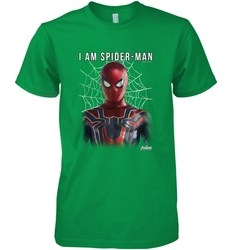 Marvel Infinity War I Am Spider Man Web Graphic Men's Premium T-Shirt