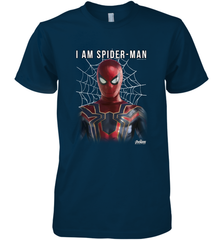Marvel Infinity War I Am Spider Man Web Graphic Men's Premium T-Shirt Men's Premium T-Shirt - skytshirtshop