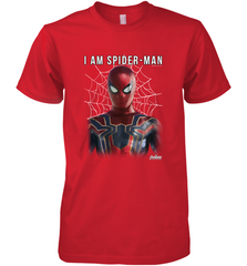Marvel Infinity War I Am Spider Man Web Graphic Men's Premium T-Shirt Men's Premium T-Shirt - skytshirtshop