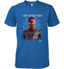 Marvel Infinity War I Am Spider Man Web Graphic Men's Premium T-Shirt Men's Premium T-Shirt - skytshirtshop