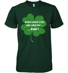 When Irish eyes are smiling Run Lucky St Patricks Day Shirt Men's Premium T-Shirt Men's Premium T-Shirt - skytshirtshop